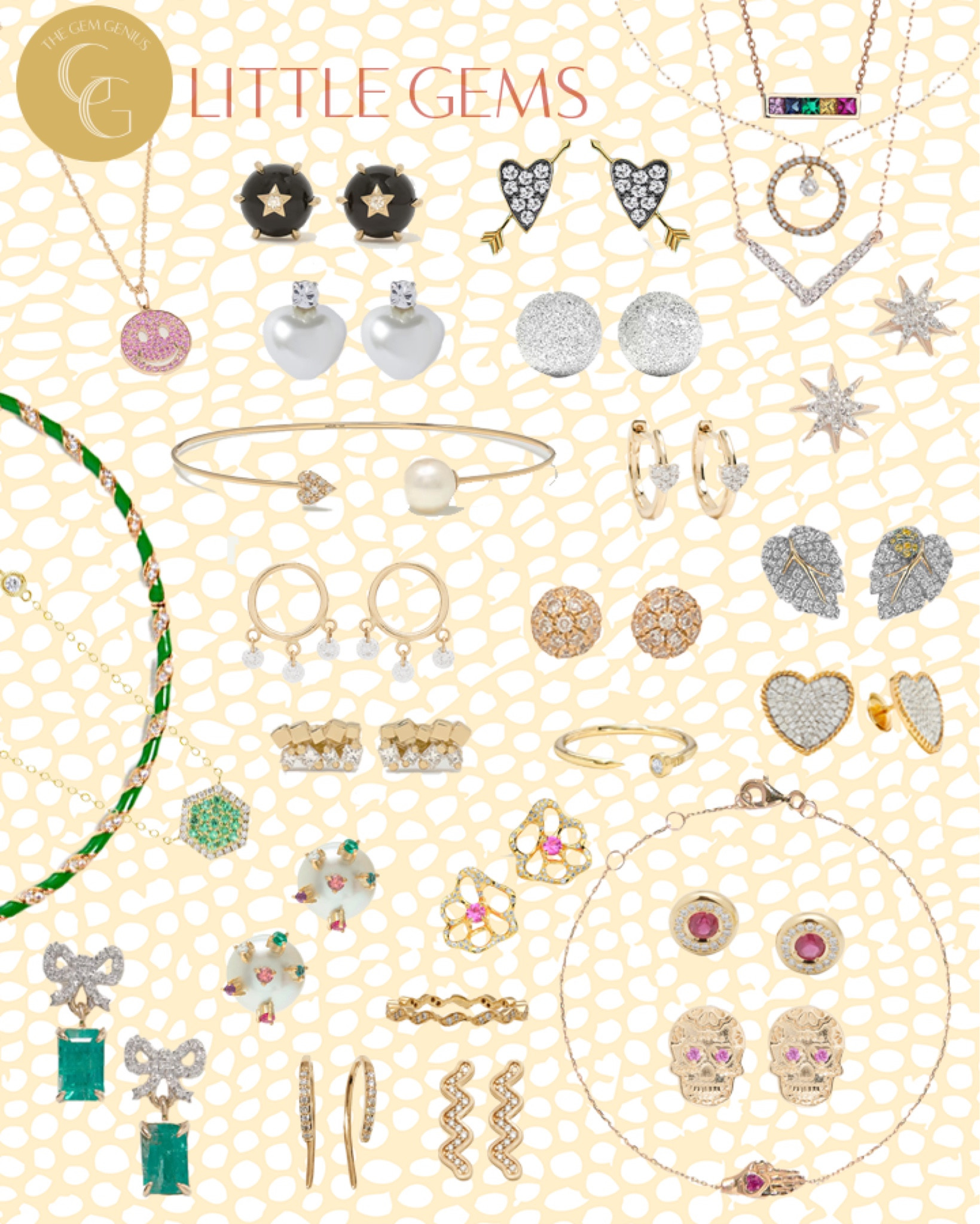 Little Gems // Dainty jewelry is sophisticated, modern, delicate, and stackable. Check out this collection of my little favorites for Spring!

#thegemgenius #gemgenius #jewelry #jewels #jewelryaddict #gemstones #diamonds #birthstone #onlineshop #shopsmall #womenownedbusiness #smallbusiness #smallbusinessowner #onlinebusiness #womenowned #earrings #necklace #bracelet #braceletstacks #rings #accessories #womensstyle #womensfashion #instajewelry #jewelrygram #designerjewelry #statementjewelry #statementearrings #fashionjewelry #moodboard

#LTKFind #LTKSeasonal #LTKstyletip