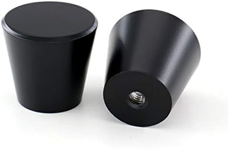 25 Pack homdiy Black Cabinet Knobs Dresser Knobs- LS745BK Solid Round Cabinet Knobs Kitchen Cabin... | Amazon (US)
