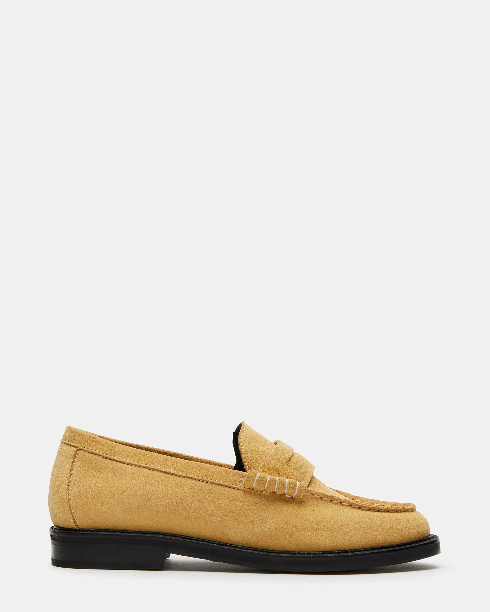 MADISON Yellow Suede Women's Penny Loafer | Steve Madden (US)