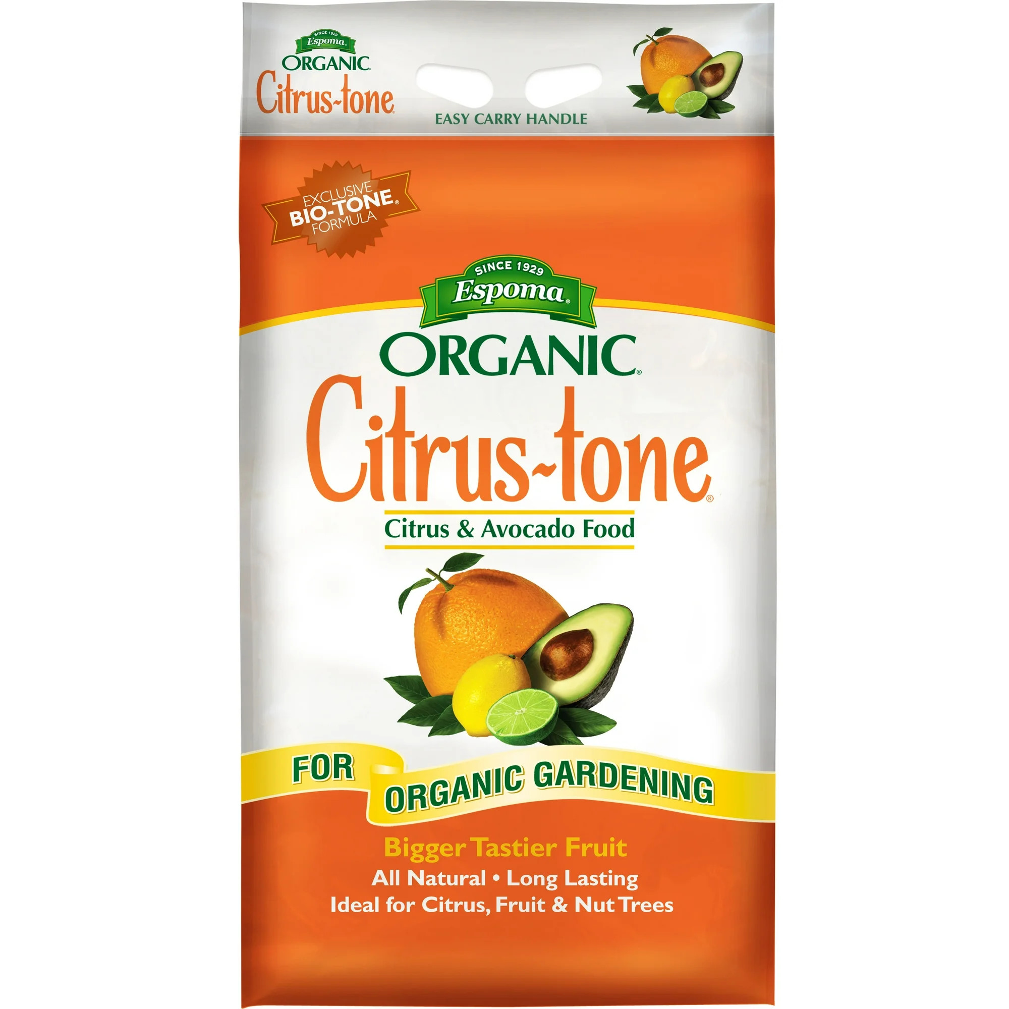 Espoma Organic Citrus-Tone for Citrus and Avocado Tree Food, 5-6-2 Fertilizer, 27 lb. | Walmart (US)