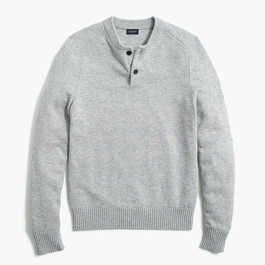 Lambswool-blend henley sweater | J.Crew Factory