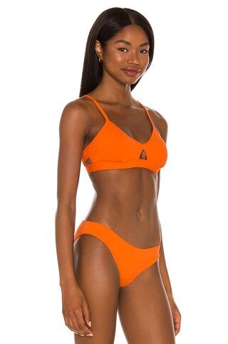 Seafolly Active Hybrid Bralette Bikini Top in Spicy Orange from Revolve.com | Revolve Clothing (Global)