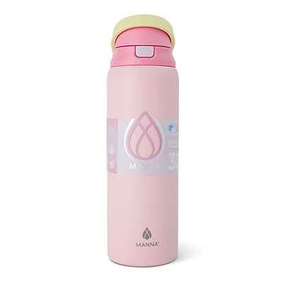 Manna Pink Hydra 32 oz Tumbler, Pink, 3.4L x 3.3W 11H , Stainless Steel | Kirkland's Home | Kirklands