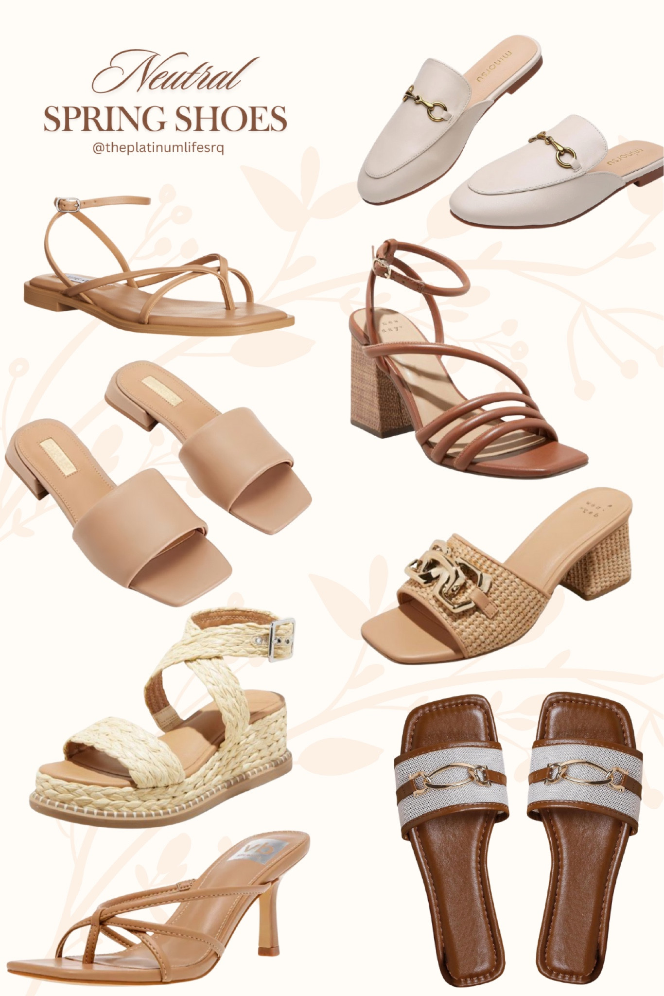 Spring 2024 sandals and shoes. Neutral shades
Capsule wardrobe
Strappy sandals
Old money aesthetic 

#LTKSpringSale #LTKfindsunder50 #LTKstyletip