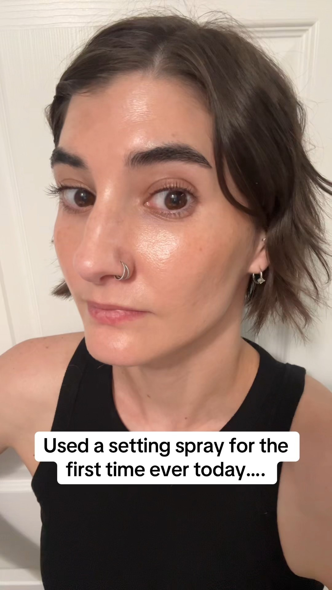 Ummmm who was going to tell me setting spray worked for keeping your hair from sticking to your face?! 

#LTKBeauty #LTKStyleTip #LTKSeasonal