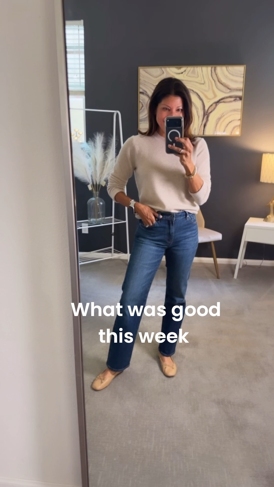 Lots of to be grateful for and a few good things things to share 

A classic outfit 
Nice straight jeans, cashmere sweater & ballet flats 

Homemade dough & our pizza oven 
This Relph Lauren sweatshirt 
Meeting my husband at work for lunch 
Going to a Padre game with my girlfriend 
These pants that have big a huge seller



#LTKmomlife #LTKOver40 #LTKdayinmylife