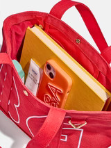 Custom Alpha Tote - Cherry Red | BaubleBar