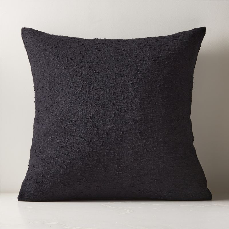 23" Boucle Black Throw Pillow | CB2 | CB2