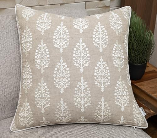 YugTex Chandni Paiseley Embroiderd Decorative Square Accent Throw Pillow Cover - Sofa, Chair, Cou... | Amazon (US)