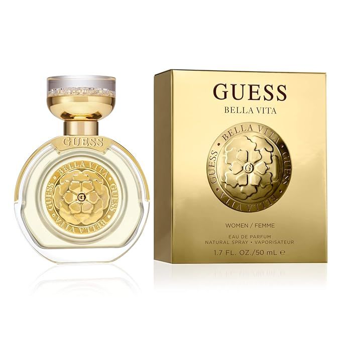 GUESS Fragrance Bella Vita Eau De Parfum Edp Spray Perfume for Women fluid_ounces, Gold, 1.7 Fl O... | Amazon (US)