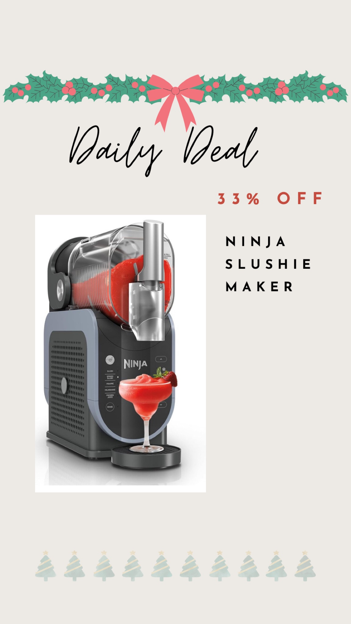 Daily deals! The viral ninja slushee machine is on a great sale right now. This would be the perfect holiday gift this season! 

#LTKHoliday #LTKSaleAlert #LTKGiftGuide