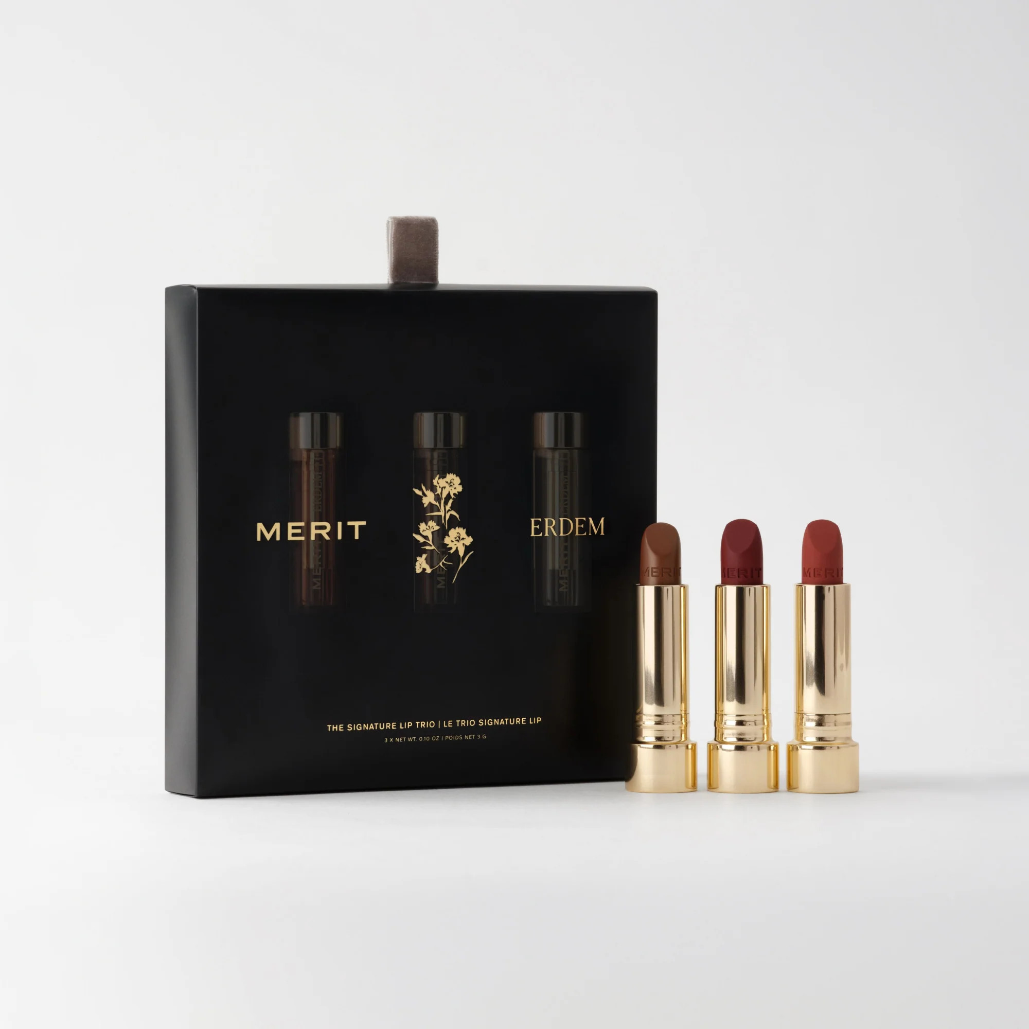 MERIT x ERDEM | The Signature Lip Trio | Merit Beauty