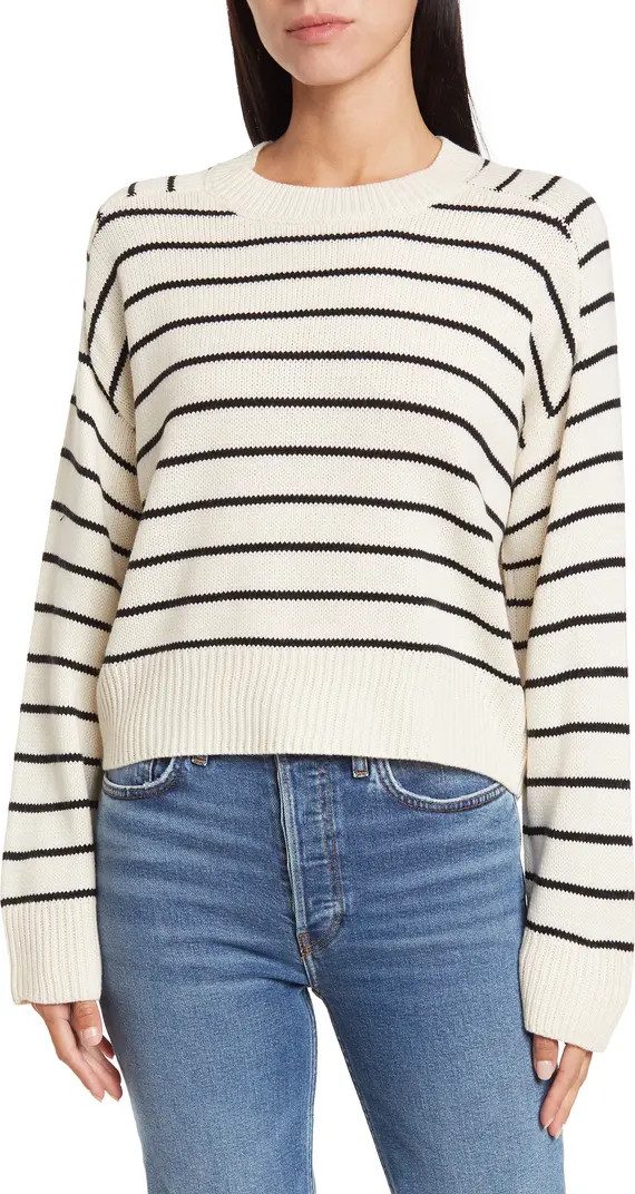 Saddle Stripe Long Sleeve Sweater | Nordstrom Rack