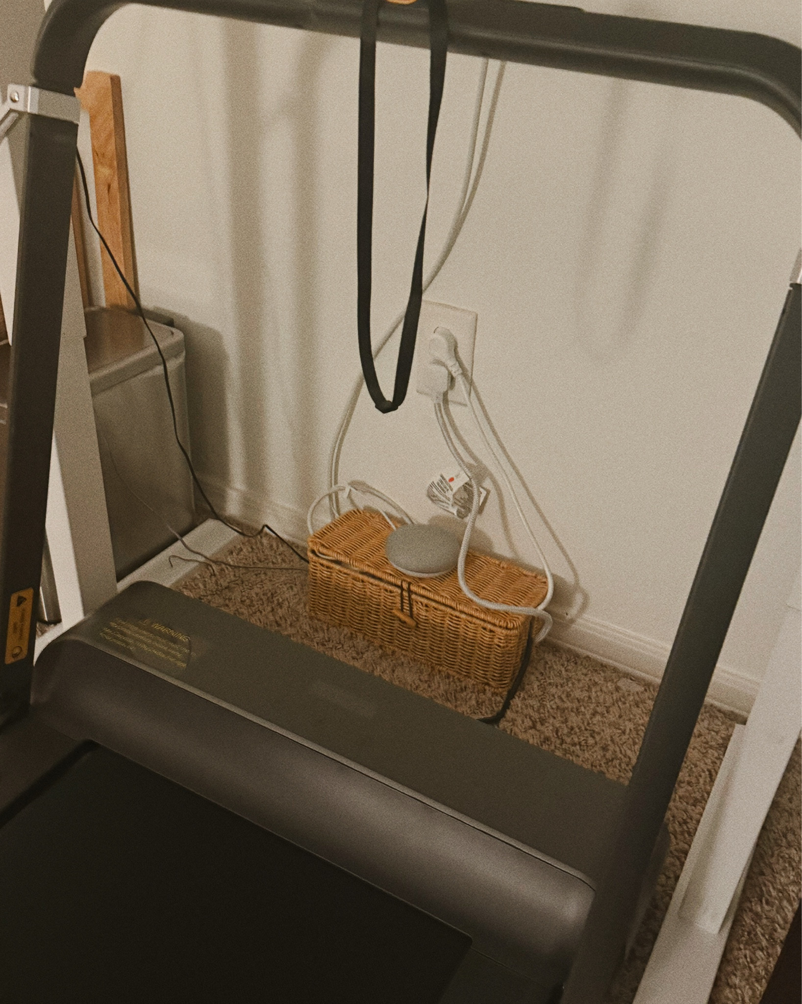 When you have SOOO many cords and they need to be contained … get a cord box!!! This is in my home office under my walking pad & desk! Things I have connected: extension cord, my google home, walking pad, phone charger, my desk, & my desktop computer. A messy situation made a little bit better! 

#LTKFindsUnder50 #LTKHome