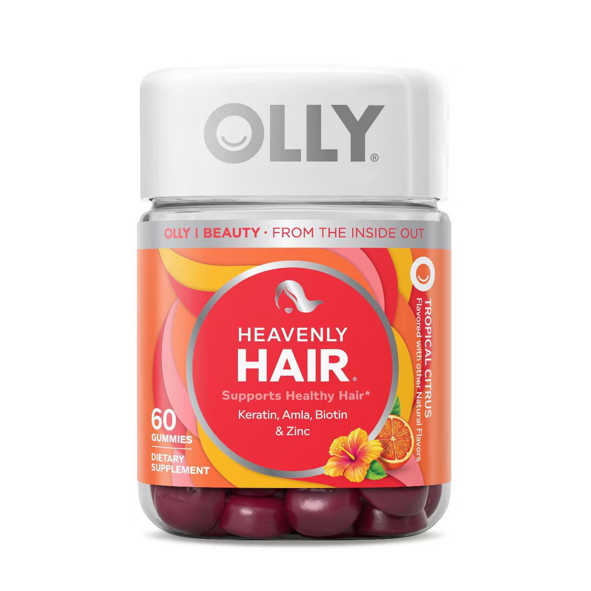 OLLY Heavenly Hair Supplement Gummies with Keratin, Amla, Biotin & Minerals - 60ct | Target