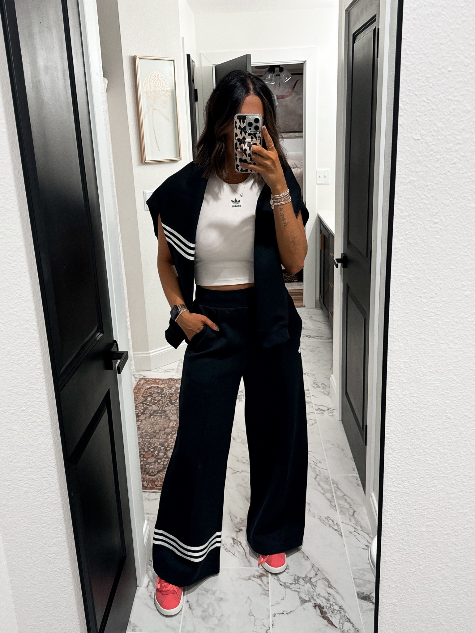 #createdwithadidas @adidas #adidaspartner

Tank-medium
Sweatshirt-medium
Pants-medium
Sneakers-size down 1/2 size 

#LTKTravel #LTKStyleTip #LTKCon