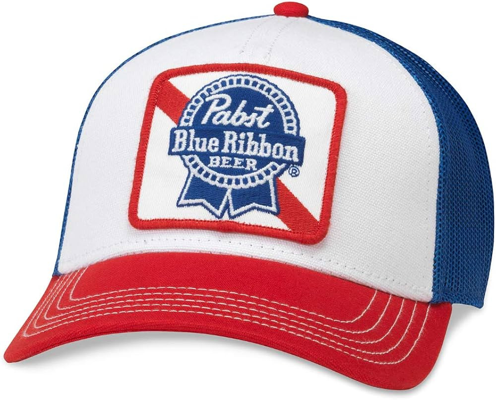 AMERICAN NEEDLE Pabst Blue Ribbon Beer Collection Adjustable Hat Mens OSFA New | Amazon (US)