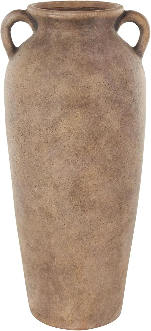 Deco 79 Ceramic Decorative Vase Antique Style Textured Centerpiece Vases with Handles, Flower Vas... | Amazon (US)