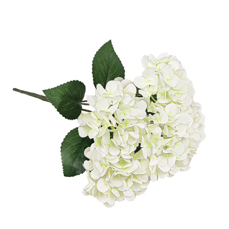 Natural Touch Artificial Hydrangea Flower Stem Bush Bouquet (Set of 2) | Wayfair North America