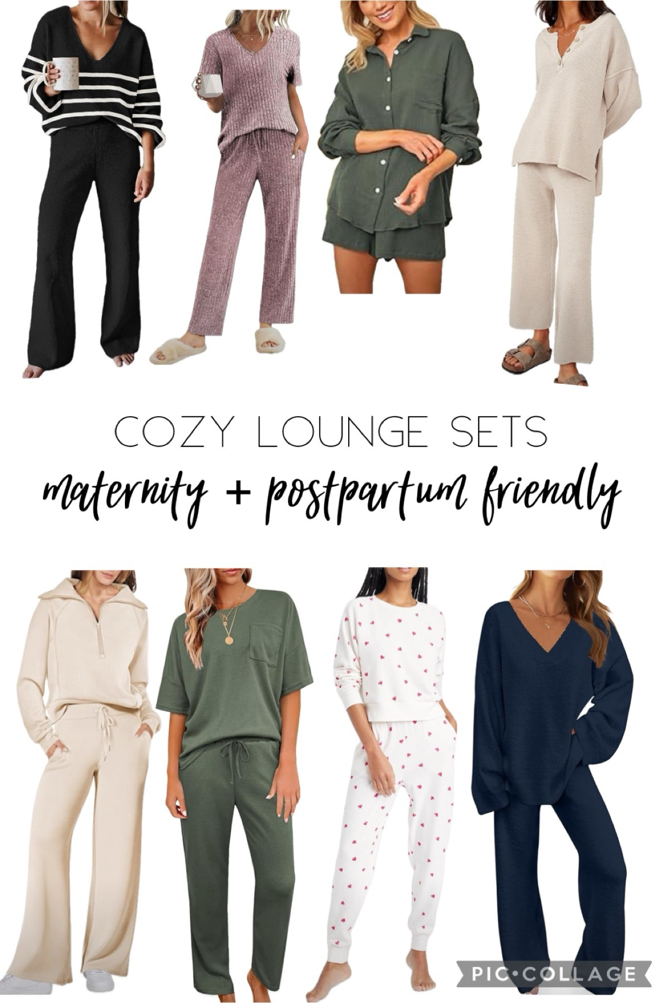 Maternity and postpartum friendly lounge sets - these are all i lived in during pregnancy and can't wait to be so cozy postpartum too!



maternity outfits
lounge set
matching sets
postpartum outfits

#LTKbaby #LTKfindsunder100 #LTKbump
