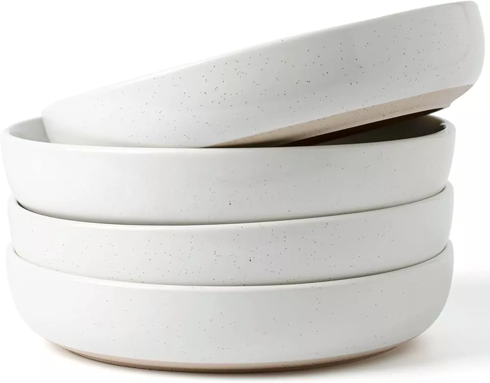 Famiware Milkyway Plates and Bowls Set, 12 Pieces Dinnerware  Sets, Dishes Set for 4, White: Dinnerware Sets