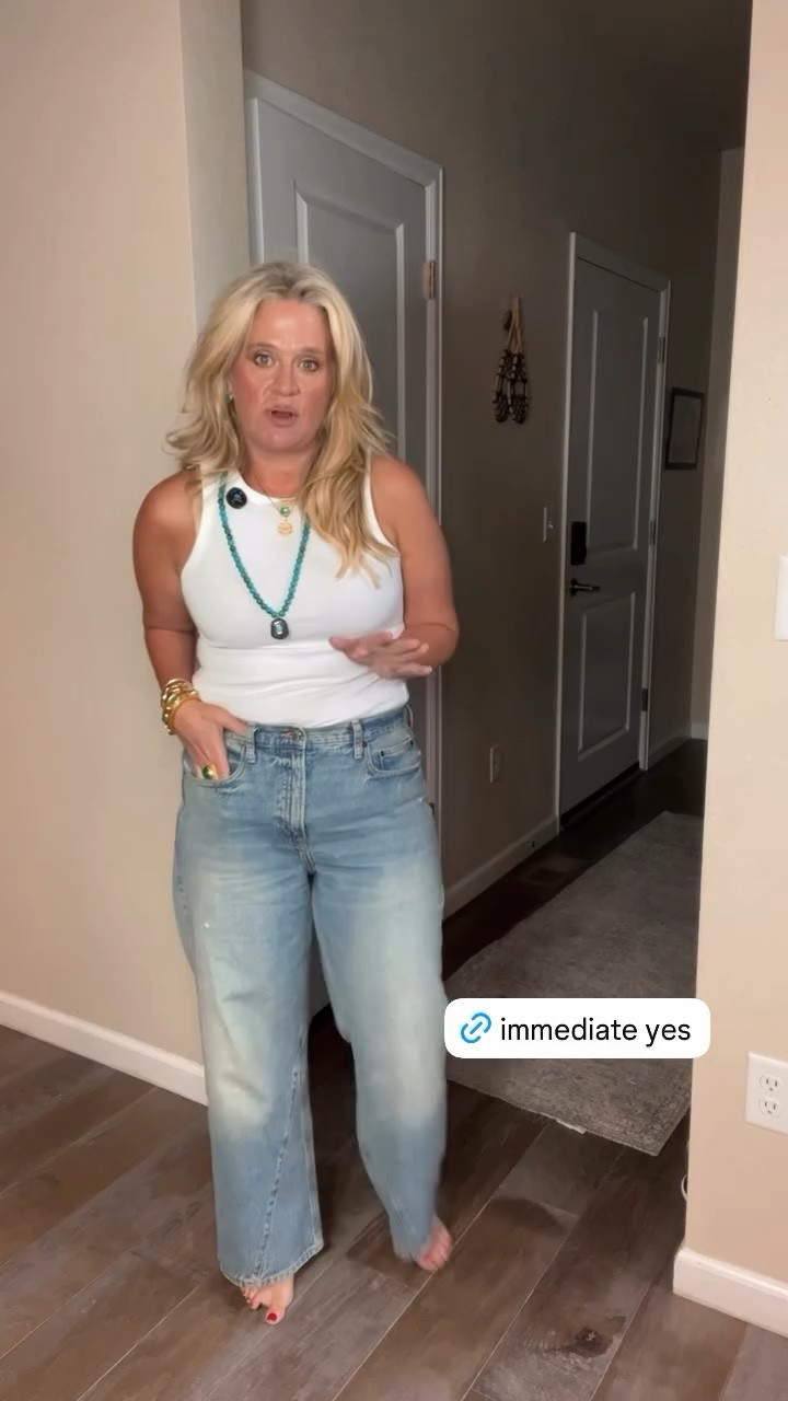 ✨Tap the bell, save and ❤️ start here over 40 fashion, midlife style, midsize fashion and luxury looks for less.  

⬇️Sizing information:
12 short and 12 regular in video tts (size down if in between sizes.) 

If your jeans are hugging your belly instead of skimming it, these are the pair I’d try next.

The denim has enough structure to skim, and the leg shape gives me the balance I’m always looking for with Outfit Physics™.

But here’s what sold me: they give me that $250 MOTHER Lemon jean look for just $40. 👀

That’s a $210 difference for a jean I’d reach for constantly.

Same body. Better jeans. Different physics.™


👑 Helping you look good, feel good.-Lindsey Denver   Check back daily for belly-friendly style, confidence, and Outfit Physics™.

#LTKOver40 #LTKMidsize #LTKPlusSize

Comment SHOP below to receive a DM with the link to this post on my LTK ⬇ https://liketk.it/6oxVL

Comment SHOP below to receive a DM with the link to this post on my LTK ⬇ https://liketk.it/6oycl