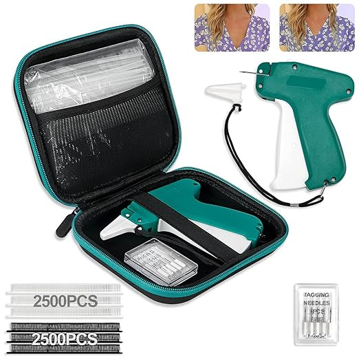 Mini Stitch Gun, Tag Gun Kit for Clothes with 6 Replacement Needle&5000 0.19" Fasteners, Quick Cl... | Amazon (UK)