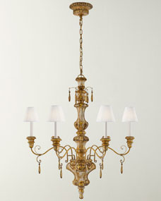 Marylea Large Hand-Carved Chandelier | Horchow