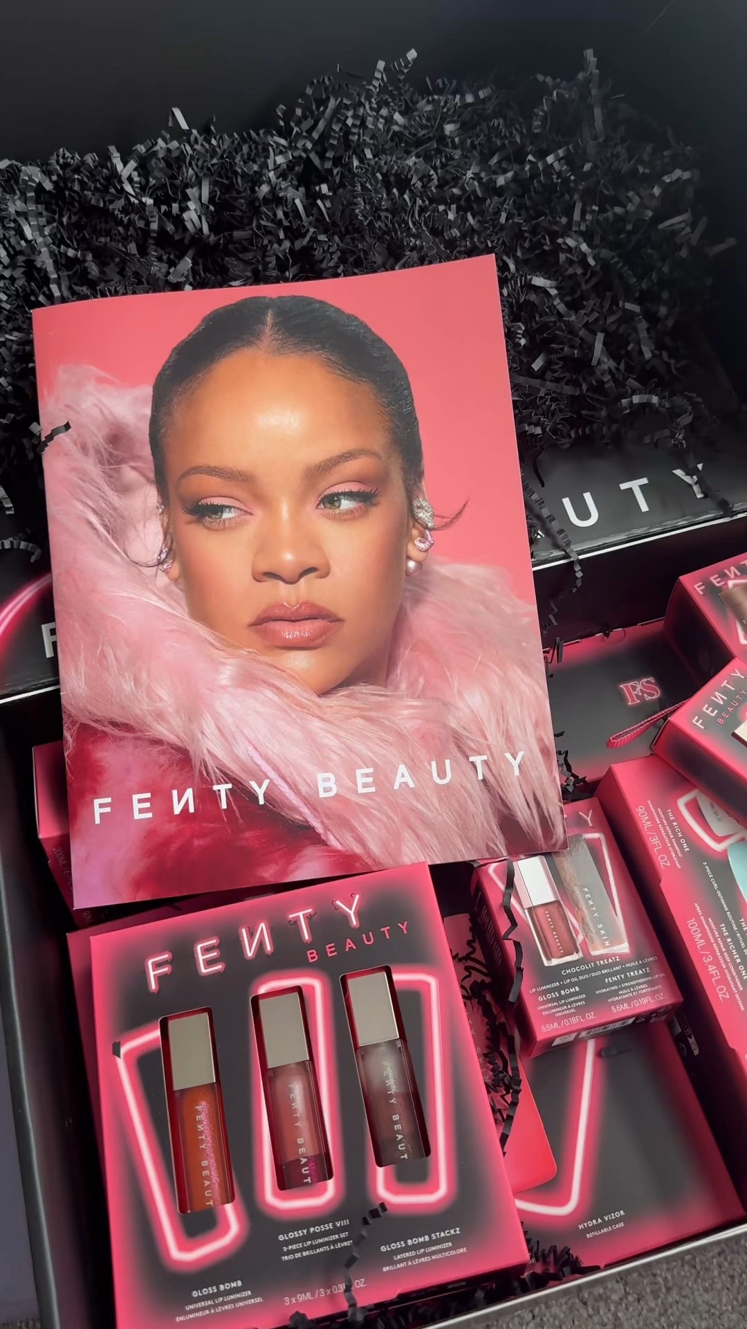 Unboxing the cutest holiday PR set from the #FentyBeauty and #FentySkin family!

Goodies included…
+ lip gloss
+ fenty hair products (the rich one, the rich curls, the richer one, the home curl)
+ fenty skin products (total cleans'r, fat water, hydra vizor)
+ plush puddin' lip mask
+ lil butta drops (travel size)

Thank you RiRi 🫶🏽

#skincare #beauty #loveyourskin #skinlove #bestskincare #travel #flyageless #midlife #beautyover40 #midlifemusthaves #lipmask #cleanser #fatwater #butterdrops #skincareessentials #plushpudding #skinreset #xojalonda

#LTKselfcare #LTKOver40 #LTKGiftGuide