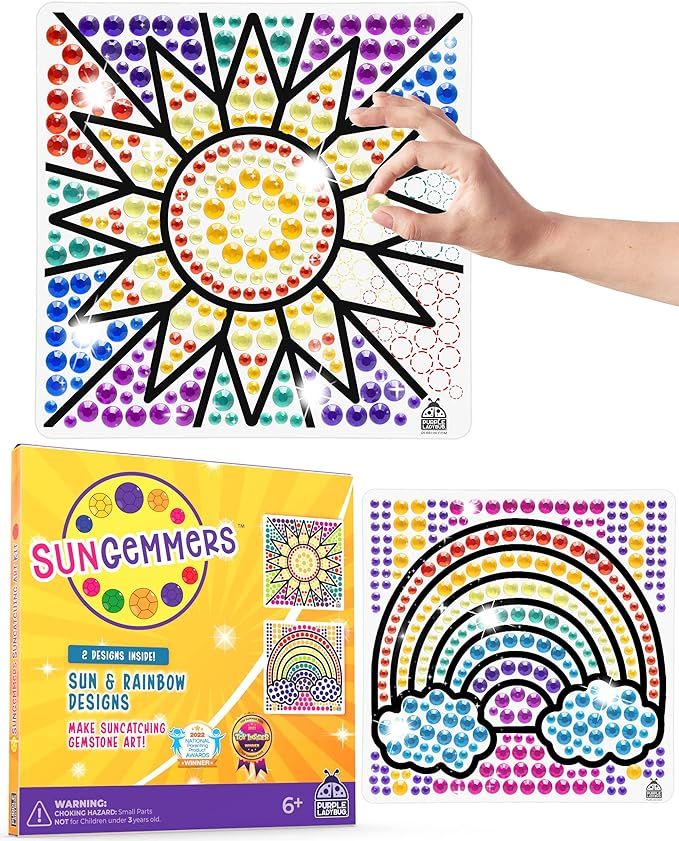 SUNGEMMERS Window Art Suncatcher Kits for Kids Crafts Ages 6-8 + - Great for 6 Year Old Girl, Bir... | Amazon (US)