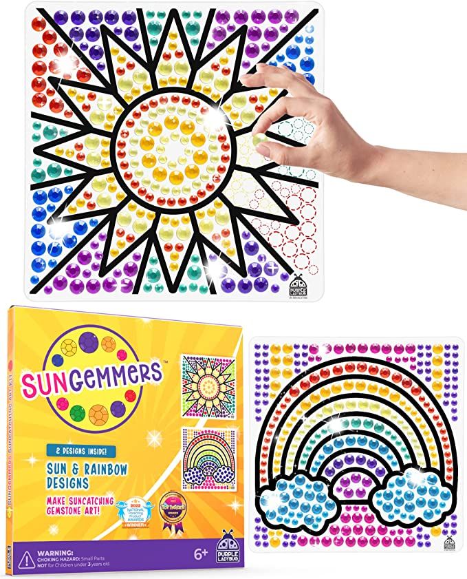 Amazon.com: SUNGEMMERS Big Diamond Gem Art for Kids Suncatcher Kits for Kids - Arts and Crafts fo... | Amazon (US)