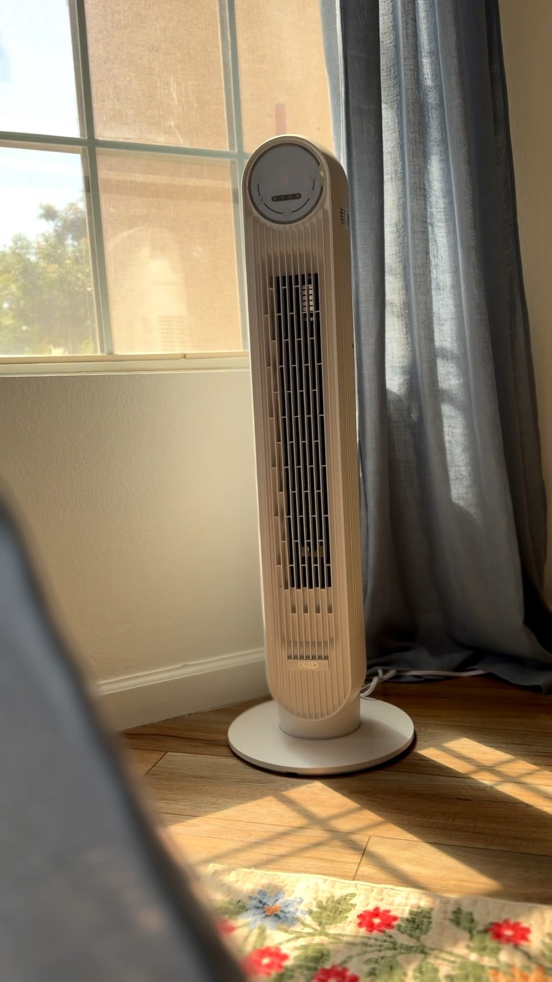 tower fan but make it chic. this room gets a constant blast of sunshine throughout the day which is beautiful, but hottt in the summer. this tower fan has been a game changer. comes with a remote and various settings.

#LTKmomlife #LTKHome #LTKdayinmylife