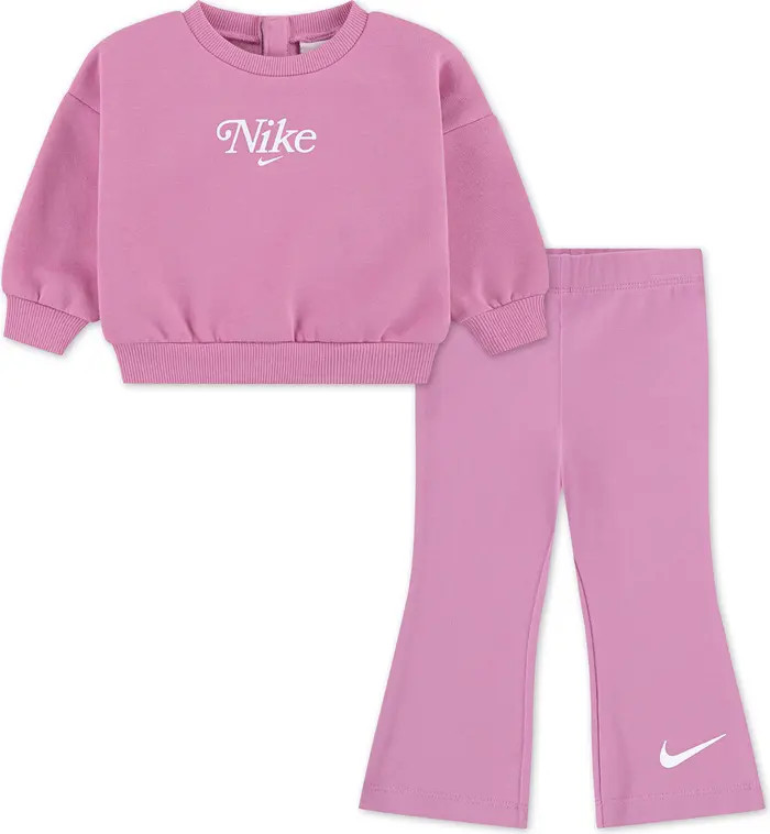 Nike Crewneck Sweatshirt & Flared Leggings Set | Nordstromrack | Nordstrom Rack