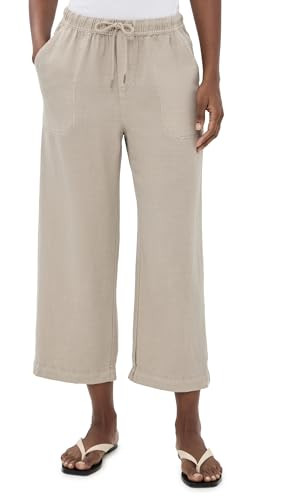 Splendid Women's Angie Crop Trousers, Fawn, S | Amazon (US)