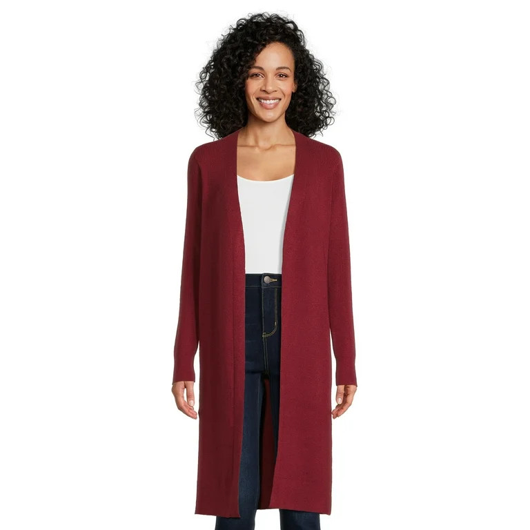 Time and Tru Women's Ribbed Duster, Sizes XS-3XL - Walmart.com | Walmart (US)