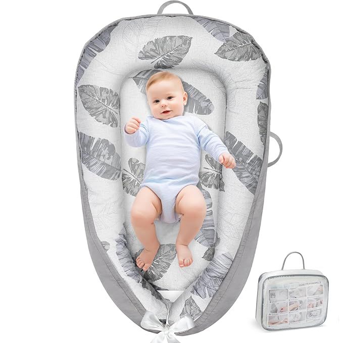 Baby Lounger - Baby Lounger For Newborn, Breathable & Soft Baby Nest Cover Co Sleeping for baby 0... | Amazon (US)