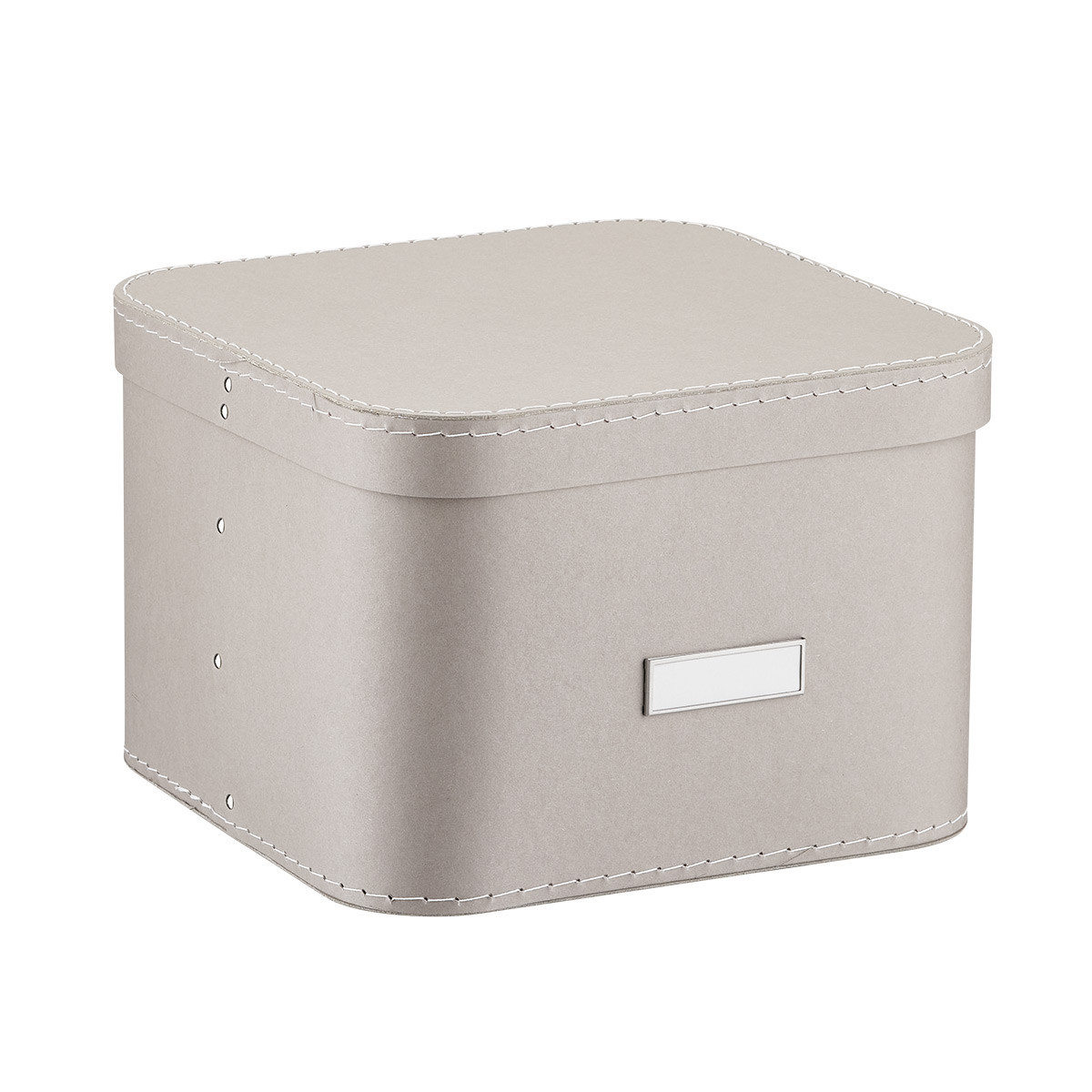 Bigso Oskar Box Warm Grey | The Container Store