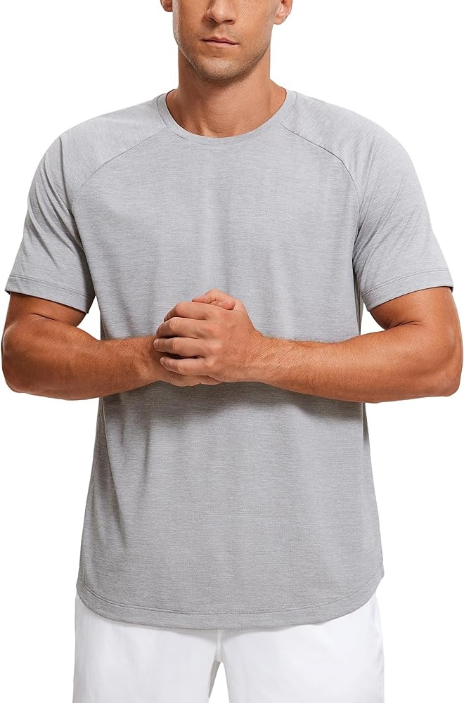CRZ YOGA Lightweight Short Sleeve T-Shirt for Men Quick Dry Workout Running Athletic Tee Shirt To... | Amazon (US)