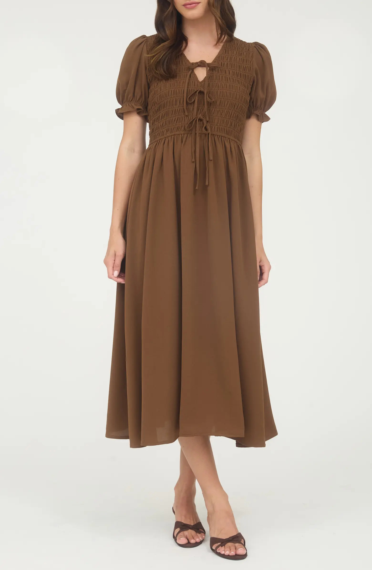 Blu Pepper Puff Sleeve Maxi Dress | Nordstromrack | Nordstrom Rack