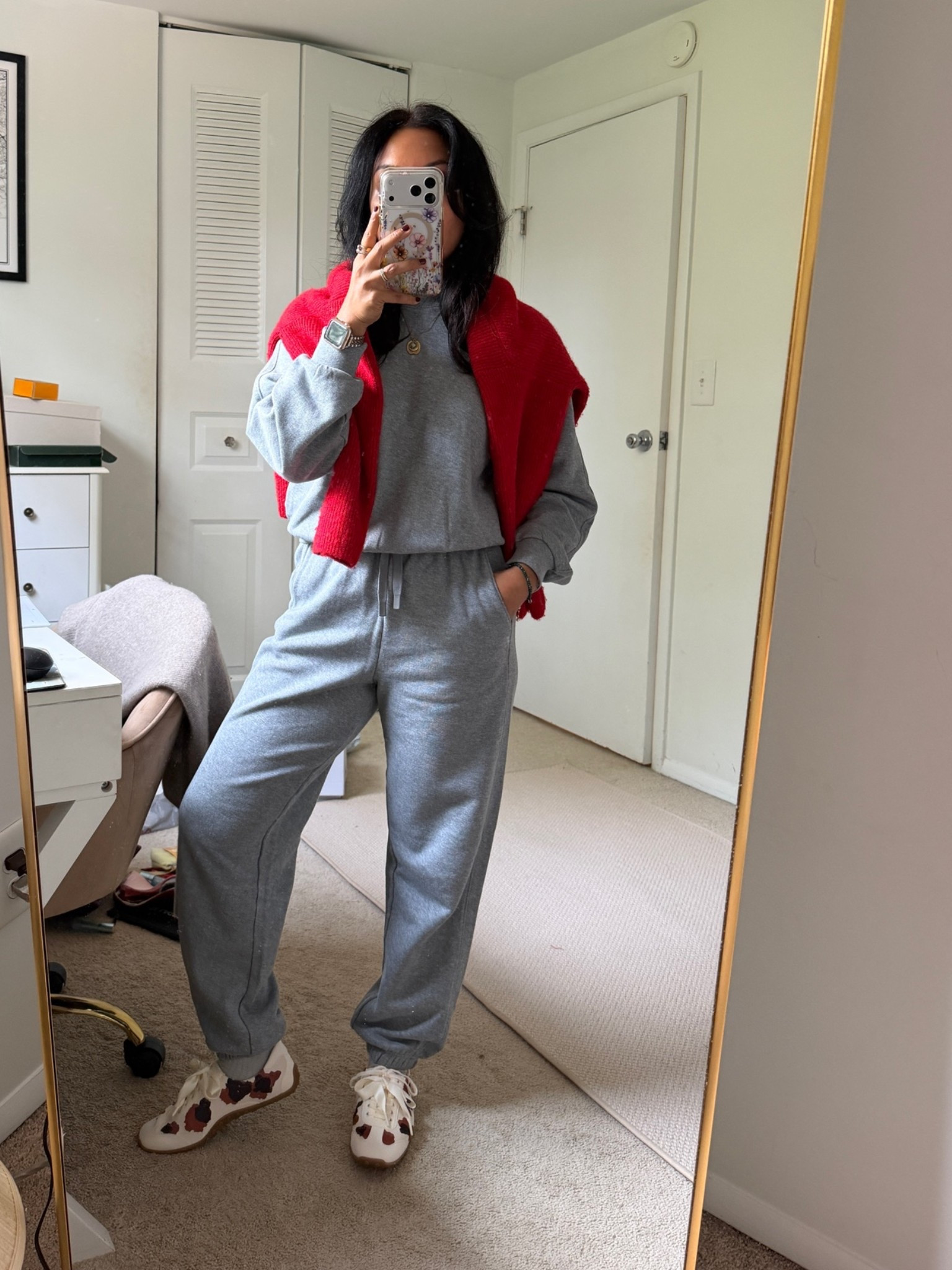 On sale jogger set. Wearing xs in both