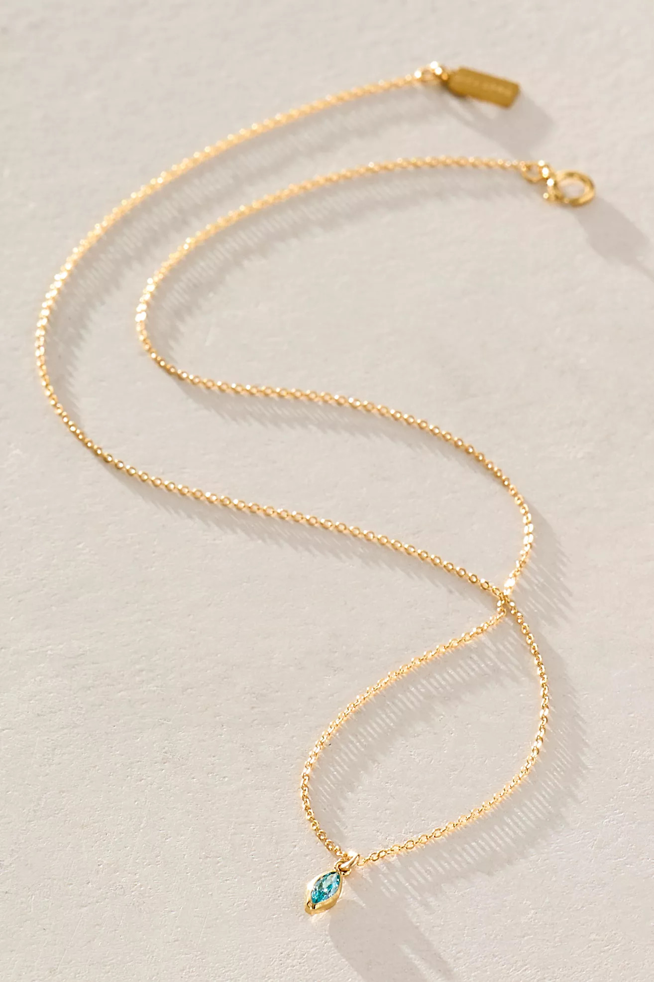 Set & Stones Marquise Birthstone Charm Necklace | Free People (Global - UK&FR Excluded)