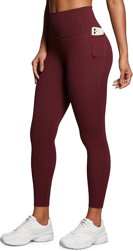CRZ YOGA Womens Butterluxe Workout Leggings 25 Inches - High Waisted Gym Yoga Pants with Pockets ... | Amazon (US)