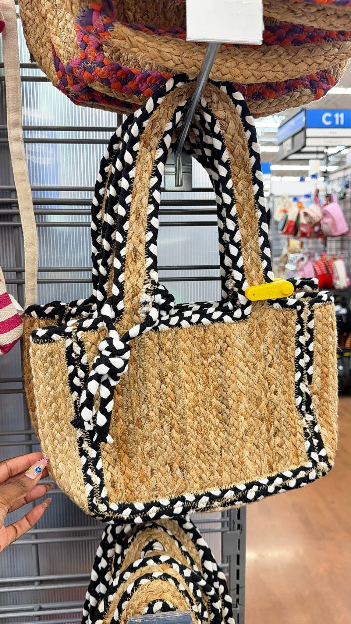 The cutest jute mini totes for spring outfits, vacation, and beach days 🤎

Lightweight, woven texture with the black detail that makes it feel elevated and easy to style with your swim looks, coverups, and everyday outfits

Perfect for the pool, beach, resort wear, spring break, and summer vacation outfits

#LTKFestival #LTKSeasonal #LTKTravel