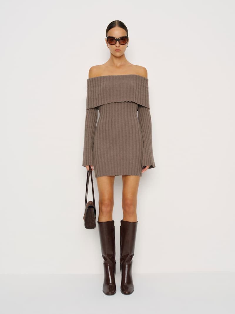 Lacey Cashmere Blend Sweater Dress | Reformation (Global)
