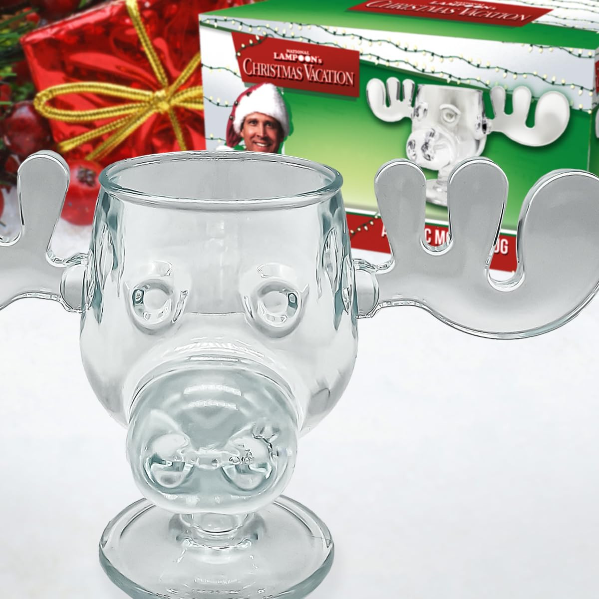 Spoontiques - National Lampoon’s Christmas Vacation Glass Moose Cup - Griswold Moose Mug - 4.5... | Amazon (US)