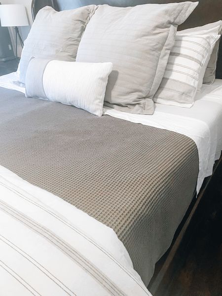 The softest bedding ever is on sale! 25% off and get a free throw with $400+ purchase.  Start with the sheet set, then get the waffle blanket, and finish with the duvet set.  Build your bed over time. 

#LTKsalealert #LTKhome #LTKGiftGuide
