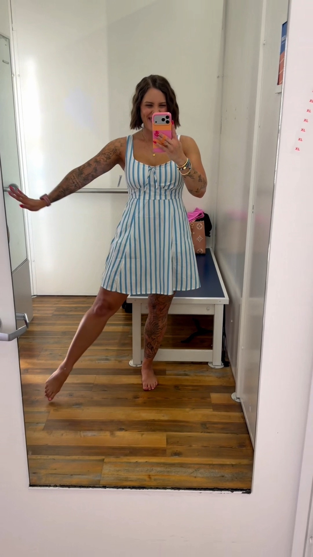 Such a cute girly dress and has POCKETS! I’m wearing a small.

#LTKSeasonal #LTKSaleAlert #LTKootd