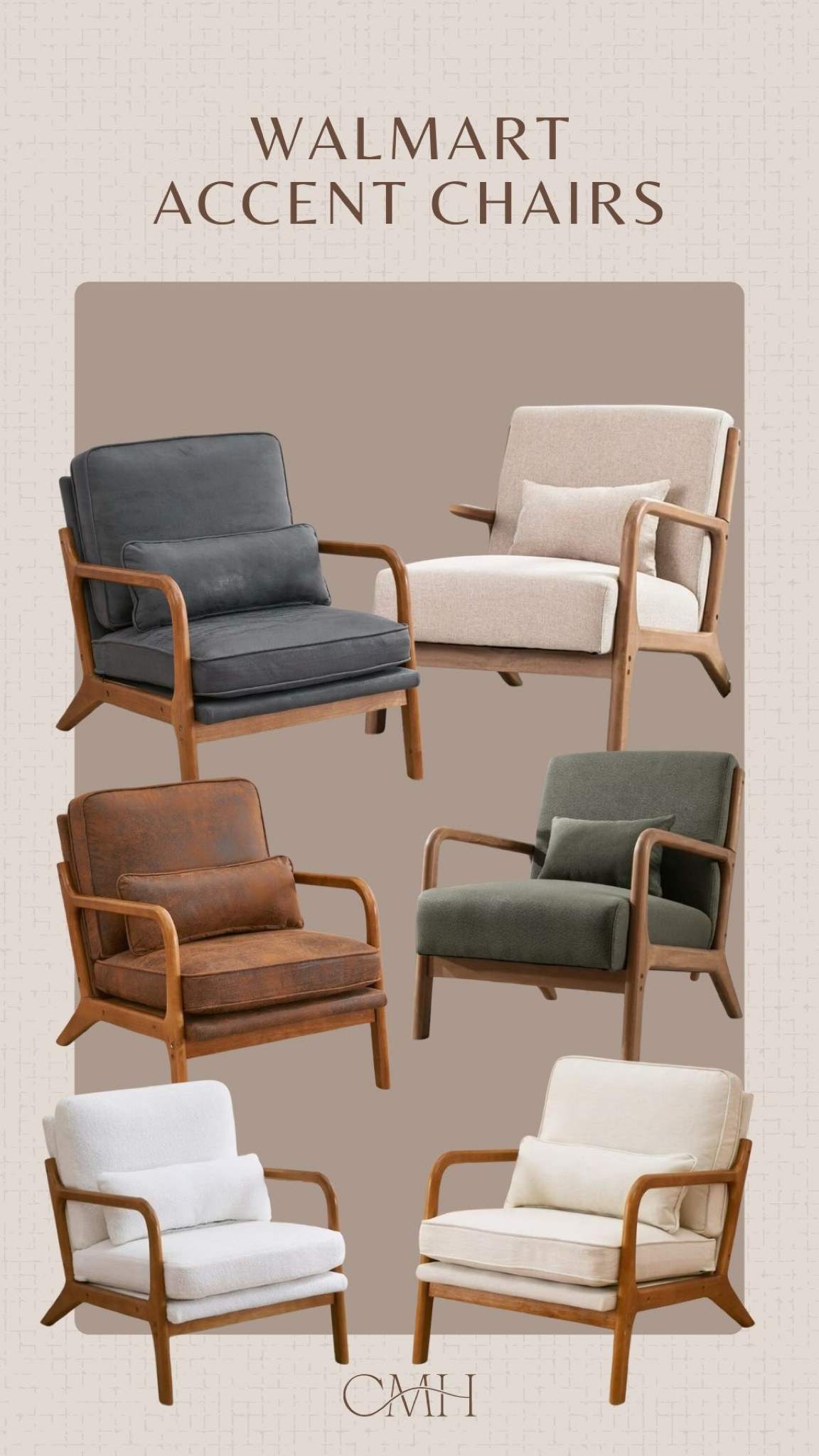 Beautiful accent chairs by Walmart! 

#LTKHome #LTKSeasonal #LTKFallSale