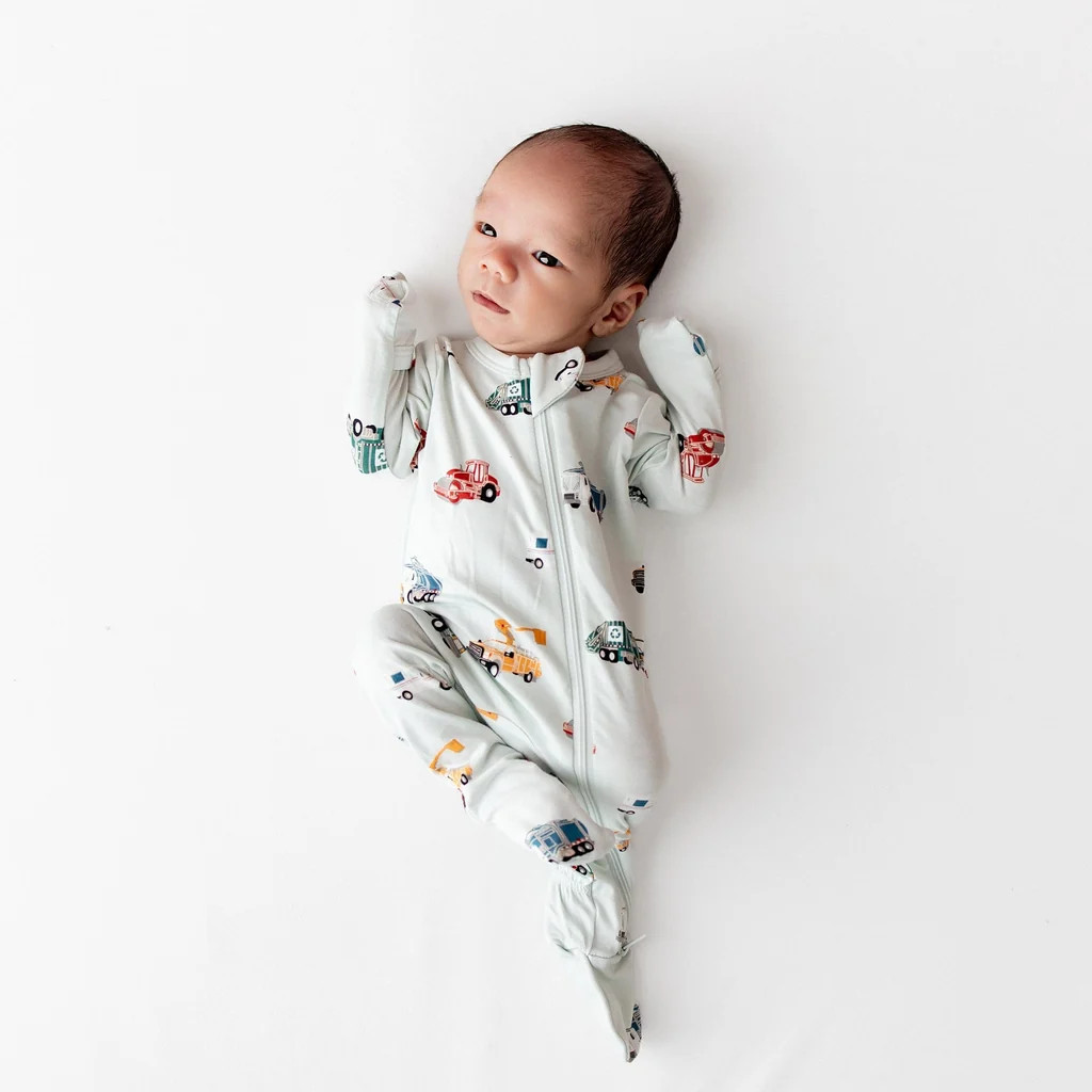 Zippered Footie in City Vehicles | Kyte Baby