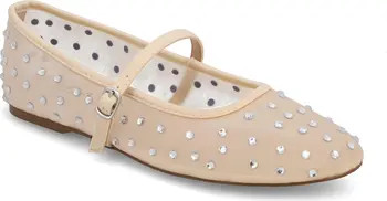 Kerra Rhinestone Stud Ballet Flat (Women) | Nordstrom